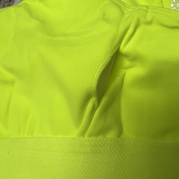NWT $68 Free People X Hatch Maternity Square Neck Bra Size Medium Neon Yellow - Picture 9 of 15